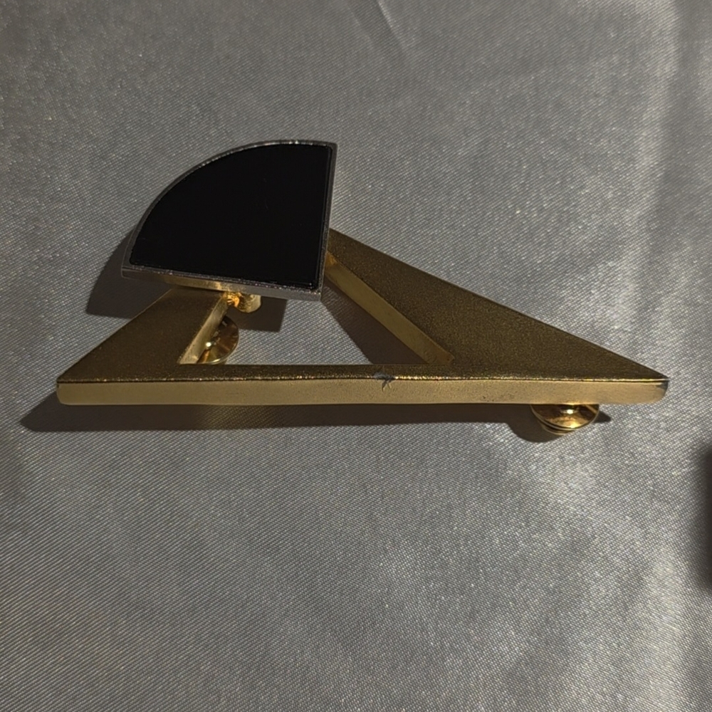 Vintage LEE WOLFE Modernist Pin Brooch Geometric Brooch Pin